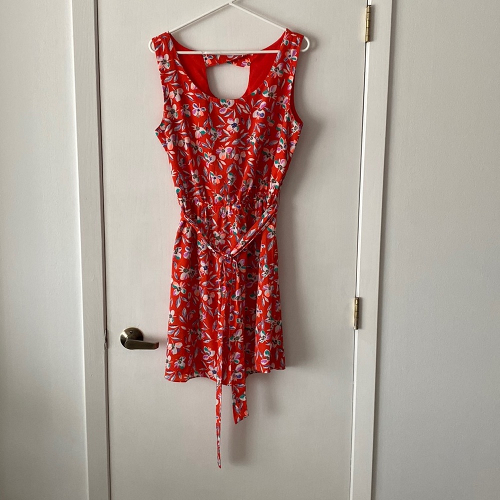 Gap factory red floral dress